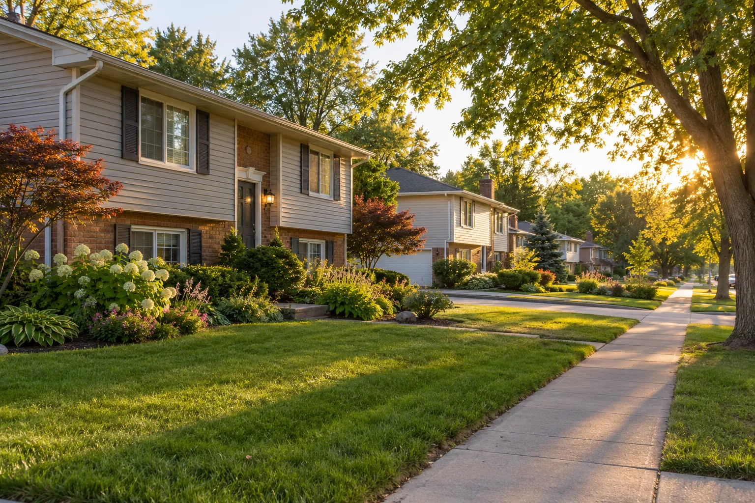 Illustrative Ohio neighborhood scene for the French Run local guide